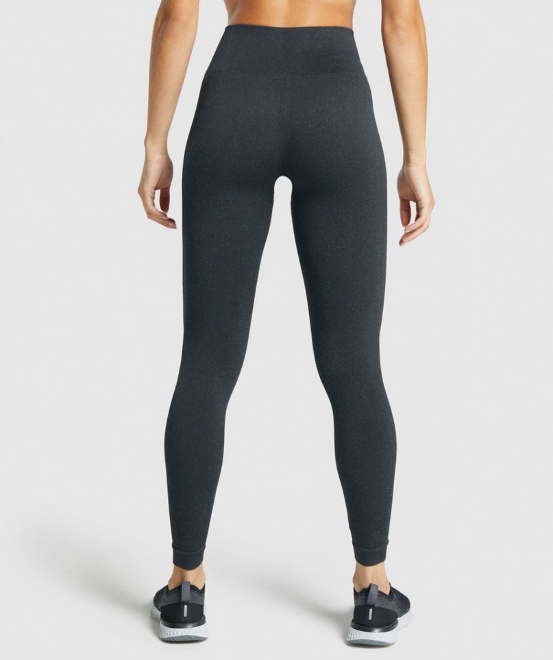 Women's Gymshark Adapt Fleck Seamless Leggings Black | NZ 0LHNMA